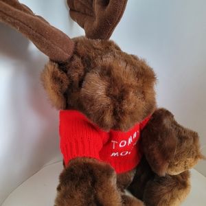 Tommy The Moose Brown Plush Made by Purrfection for MJC12" in sitting position